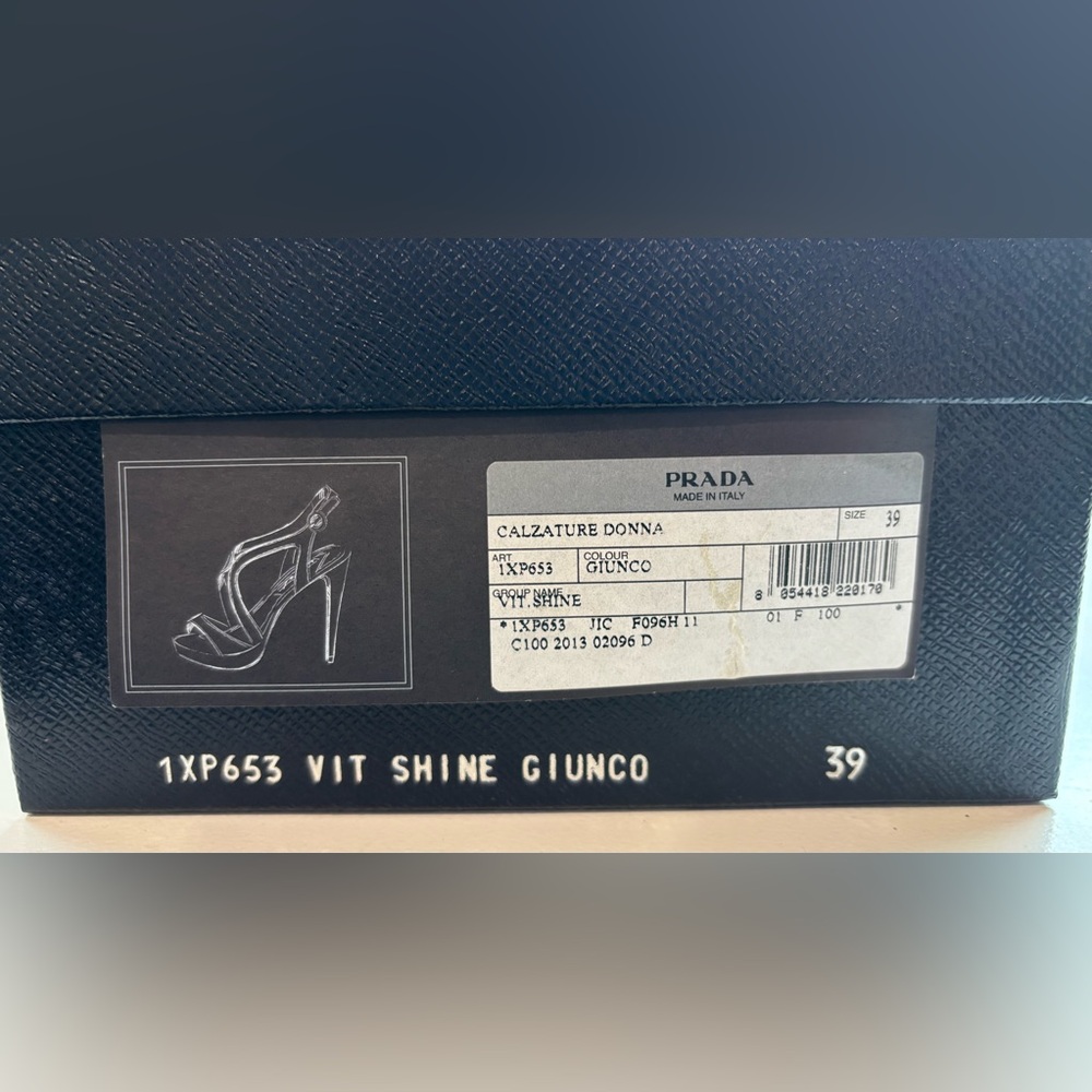 Prada size 39 new platform sandal taupe - Picture 4 of 4
